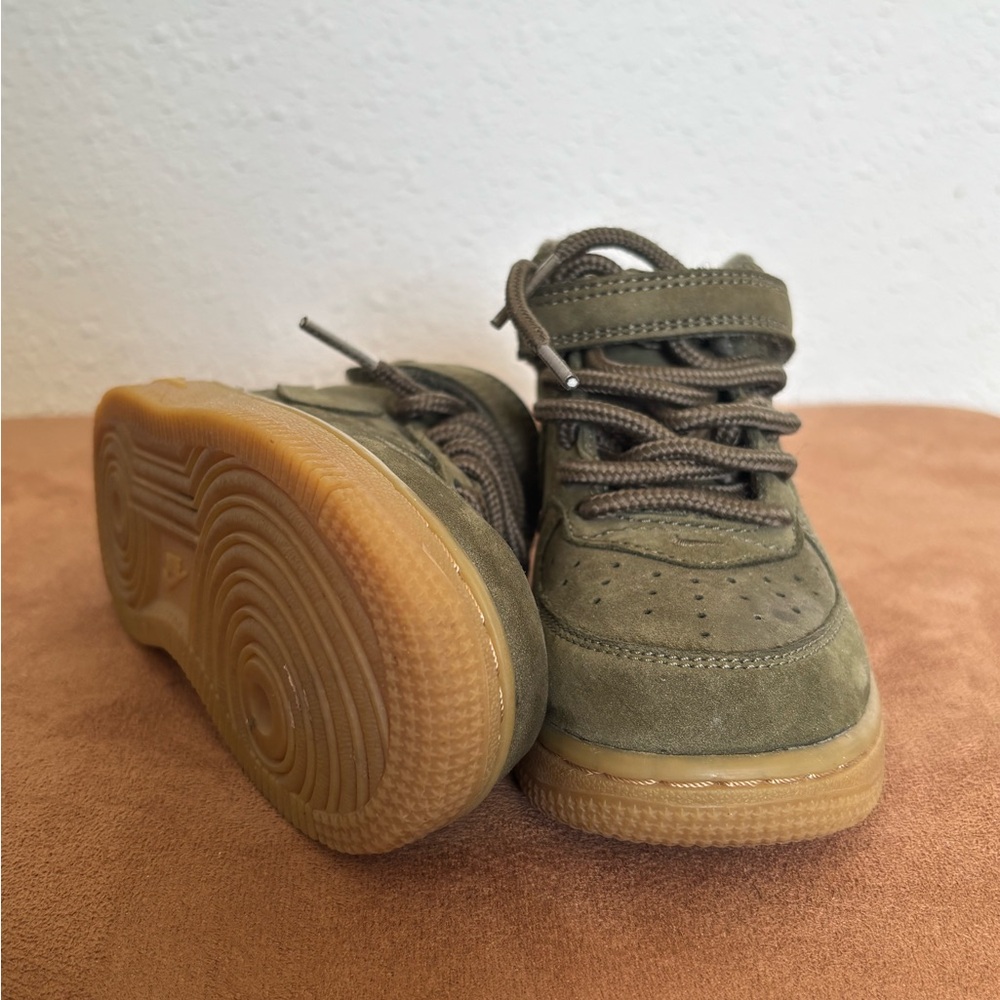 Olive green Air Force Ones